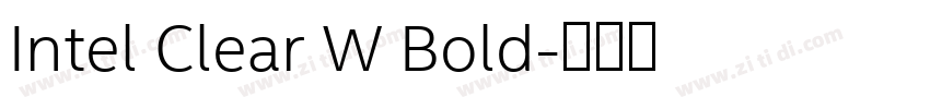 Intel Clear W Bold字体转换
